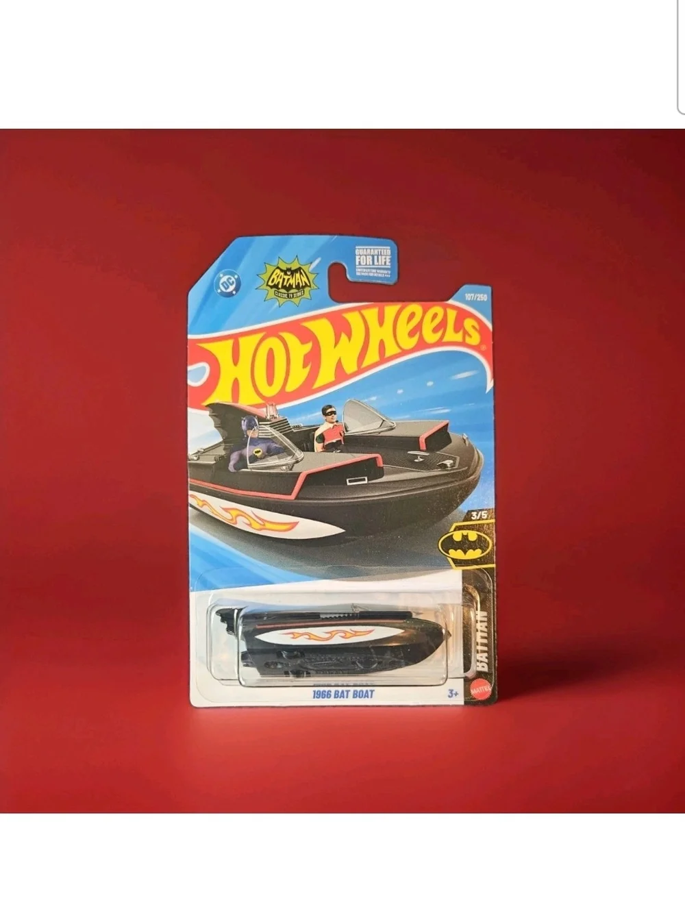 2026 Hot Wheels Batman Classic TV Series 1966 Bat Boat 107/250 Black